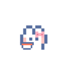 お顔うしゃぎ！！5 ピンク（個別スタンプ：14）