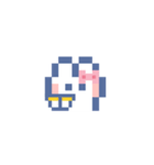 お顔うしゃぎ！！5 ピンク（個別スタンプ：15）