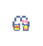 お顔うしゃぎ！！5 ピンク（個別スタンプ：20）