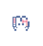 お顔うしゃぎ！！5 ピンク（個別スタンプ：23）
