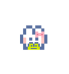 お顔うしゃぎ！！5 ピンク（個別スタンプ：24）