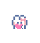 お顔うしゃぎ！！5 ピンク（個別スタンプ：30）