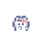 お顔うしゃぎ！！5 ピンク（個別スタンプ：35）