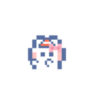 お顔うしゃぎ！！5 ピンク（個別スタンプ：36）