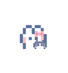 お顔うしゃぎ！！5 ピンク（個別スタンプ：37）