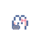 お顔うしゃぎ！！5 ピンク（個別スタンプ：38）