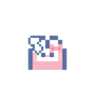 お顔うしゃぎ！！5 ピンク（個別スタンプ：39）