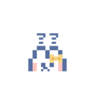 お顔うしゃぎ！！5 黄色（個別スタンプ：7）
