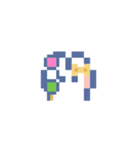 お顔うしゃぎ！！5 黄色（個別スタンプ：9）