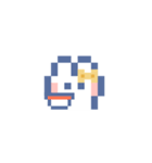 お顔うしゃぎ！！5 黄色（個別スタンプ：14）