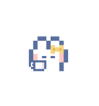 お顔うしゃぎ！！5 黄色（個別スタンプ：17）