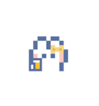 お顔うしゃぎ！！5 黄色（個別スタンプ：18）