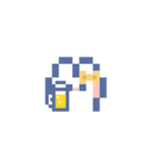 お顔うしゃぎ！！5 黄色（個別スタンプ：19）