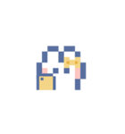お顔うしゃぎ！！5 黄色（個別スタンプ：21）