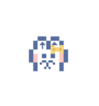 お顔うしゃぎ！！5 黄色（個別スタンプ：32）