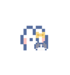 お顔うしゃぎ！！5 黄色（個別スタンプ：37）