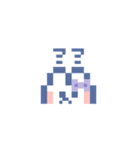 お顔うしゃぎ！！5 紫色（個別スタンプ：7）