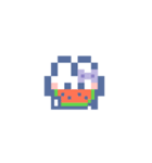 お顔うしゃぎ！！5 紫色（個別スタンプ：10）
