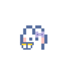 お顔うしゃぎ！！5 紫色（個別スタンプ：15）