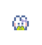 お顔うしゃぎ！！5 紫色（個別スタンプ：24）