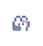 お顔うしゃぎ！！5 紫色（個別スタンプ：38）
