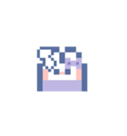 お顔うしゃぎ！！5 紫色（個別スタンプ：39）