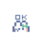 お顔うしゃぎ！！5 緑色（個別スタンプ：1）