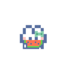 お顔うしゃぎ！！5 緑色（個別スタンプ：10）