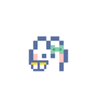 お顔うしゃぎ！！5 緑色（個別スタンプ：15）