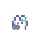 お顔うしゃぎ！！5 緑色（個別スタンプ：38）