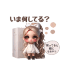 箱の中からしゃべっちゃうギャルドール❤︎（個別スタンプ：3）