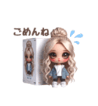 箱の中からしゃべっちゃうギャルドール❤︎（個別スタンプ：27）