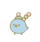 ぴこぴこ日和～青い鳥じぴんちゃんと団子③（個別スタンプ：1）