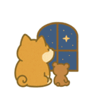 柴犬しば太＆くまっち（個別スタンプ：19）