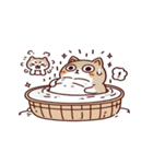 お風呂猫 自閉モード,（個別スタンプ：24）