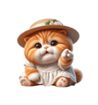 旅行服を着た子猫（NT） v.4（個別スタンプ：2）