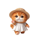 旅行服を着た子猫（NT） v.4（個別スタンプ：6）