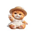 旅行服を着た子猫（NT） v.4（個別スタンプ：19）