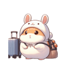 かわいいウサギハムスター （NT） v.4（個別スタンプ：2）