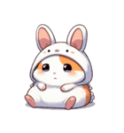 かわいいウサギハムスター （NT） v.4（個別スタンプ：9）