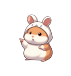 かわいいウサギハムスター （NT） v.4（個別スタンプ：16）