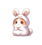 かわいいウサギハムスター （NT） v.4（個別スタンプ：18）