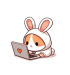 かわいいウサギハムスター （NT） v.4（個別スタンプ：20）