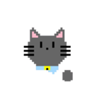 動くドット猫さん（個別スタンプ：6）