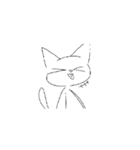猫たちの変なスタンプ（個別スタンプ：6）