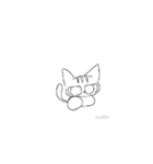猫たちの変なスタンプ（個別スタンプ：7）