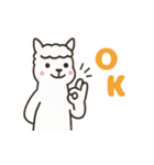 アルパカさんの日常会話（個別スタンプ：3）