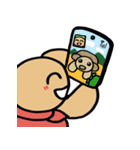カメ吉とくるまるちゃん6（個別スタンプ：35）