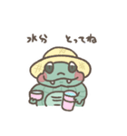 ミニわにの〈こだちゃん〉 夏だね（個別スタンプ：1）