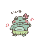 ミニわにの〈こだちゃん〉 夏だね（個別スタンプ：6）
